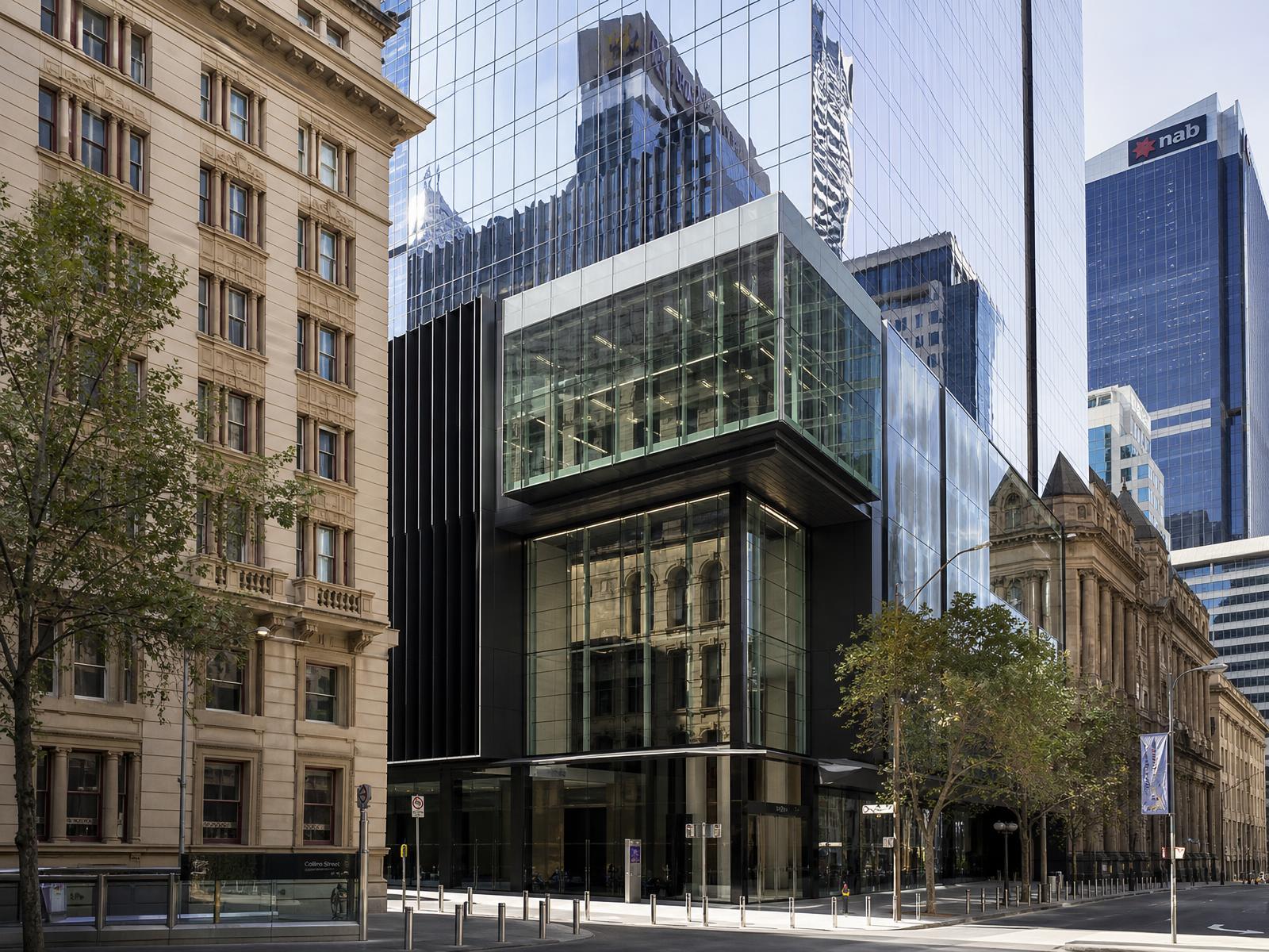 Commercial and heritage architecture in the Collins Street financial district, Melbourne
